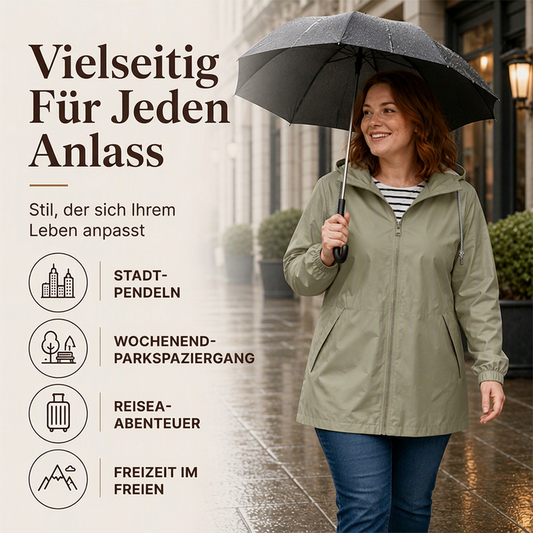 📢📢50% Rabatt!!! 🎉✨ Wasserdichte Outdoor-Kapuzenjacke für Damen – Wasserdichtes Material, atmungsaktiver Stoff und praktische Kapuze – perfekt für Wanderungen, Outdoor-Abenteuer & den aktiven Alltag. Jetzt -50%!