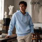 📢🎉50%Rabatt!!!🛍️✨Herren-Casual-Cord-Hoodie mit Halb-Reißverschluss