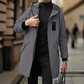 📢🎉50%Rabatt!!!🛍️✨Herren-Windbreaker-Trenchcoat mit Kapuze, mittlere Länge