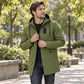📢🎉50%Rabatt!!!🛍️✨Herren-Windbreaker-Trenchcoat mit Kapuze, mittlere Länge