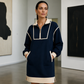 📢🎉50%Rabatt!!!🛍️✨Legeres Sweatshirtkleid mit Halbreißverschluss für Damen