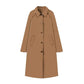 ⭐ 4,9 Sterne – nicht ohne Grund! Einfachreihiger langer Trenchcoat für Damen