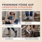 Wasserdichte Damen-Schneestiefel aus Daunenbaumwolle, Winter-Wadenstiefel mit runder Kappe, dicker Sohle und warmem Futter