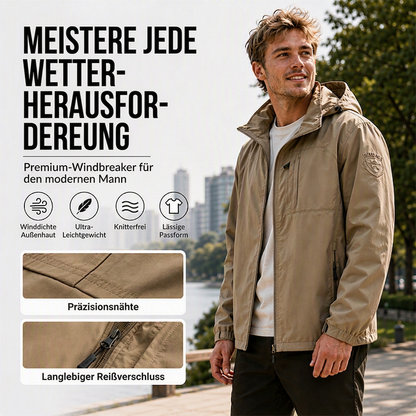 ⭐ 5.000+ Bewertungen mit Bestnote – das ist Qualität, die überzeugt! Vielseitige wasser- und winddichte Jacke für Herren