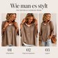 🏆 Verkaufsschlager – jetzt halber Preis! Gestrickter Kapuzenpullover mit Kordelzug für Damen