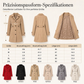 🌟 Der Look, den alle suchen – bei uns 50% günstiger! Elegante taillierte Damen-Mantel mit Knopfleiste