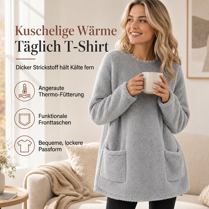 📈 Verkaufshit Nr. 1 – direkt 50%! Warmes Langarm-Oberteil mit Rundhalsausschnitt für Damen