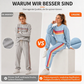 📦 Täglich 500+ Pakete versendet – der Wahnsinn! Zweiteiliges Set aus lässigem Sweatshirt und Jogginghose für Damen