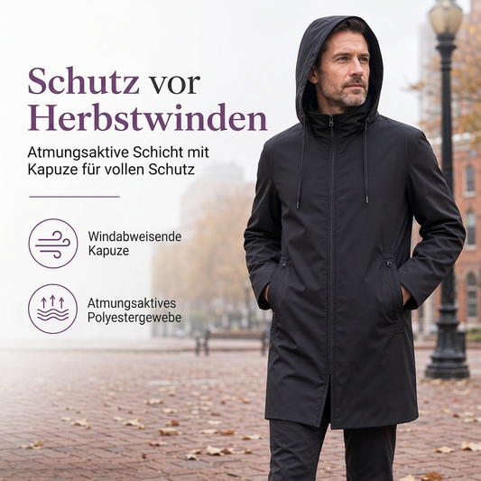 📢📢50%Rabatt!!!🎉✨Schlanke taillierte Windjacke mit Kapuze für Herren