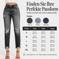 🙌 70% Wiederkaufquote – Qualität überzeugt! Damen-Jeans im Retrostil, used-Look mit Rissen