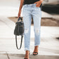 🙌 70% Wiederkaufquote – Qualität überzeugt! Damen-Jeans im Retrostil, used-Look mit Rissen