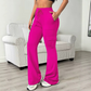 ⭐ 4,9 Sterne – nicht ohne Grund!	Damen High-Waist Cargo-Flare-Hose mit Kordelzug