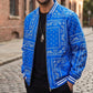 📦 Täglich 500+ Pakete versendet – der Wahnsinn! Herren Streetwear Paisley-Muster Bomberjacke
