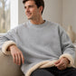 📢🎉50%Rabatt!!!🛍️✨Herren-Sweatshirt mit Fleecefutter und Rundhalsausschnitt