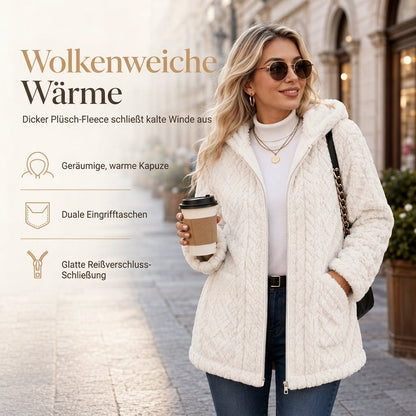🙌 70% Wiederkaufquote – Qualität überzeugt! Lässiger, einfarbiger Plüschcardigan für Damen