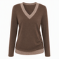 📢🎉50%Rabatt!!!🛍️✨Langärmliges Strickoberteil mit V-Ausschnitt für Damen