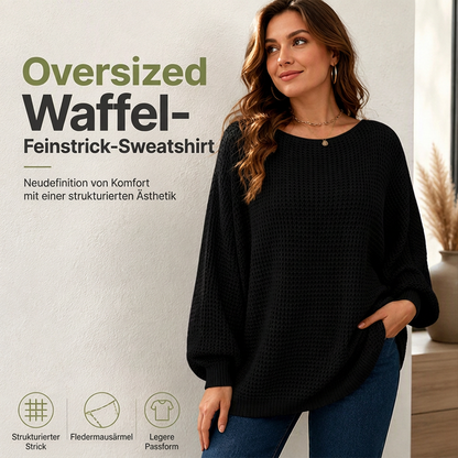🚨 Eilmeldung: 50% endet heute Nacht! Locker gestrickter Damenpullover mit Fledermausärmeln