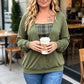 🔥Beliebtes Produkt ！✨Kariertes Strickoberteil für Damen im Layering-Look