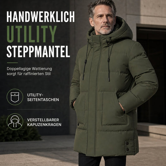 🛍️✨Herren Freizeit Mittellange Gepolsterte Winter Verdickte Warme Oberbekleidung Mantel Übergröße