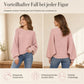 📢🎉50%Rabatt!!!🛍️✨Lässiger Strickpullover mit Rundhalsausschnitt, lockerer Passform, Fledermaus-Langärmeln und einfarbigem Design