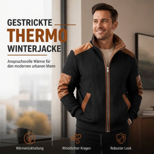 📢🎉50%Rabatt!!!🛍️✨Herren-Farbblock-Jacke mit warmem Futter und Reißverschluss