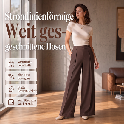 🔔 Letzte 100 Stück – solange der Vorrat reicht! Damen-Hochhaus-Weitbeinhosen
