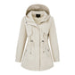📢🎉50%Rabatt!!!🛍️✨Lässige, warme mittelange Damen-Kapuzenjacke