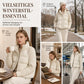 ⭐ Über 50.000 Mal verkauft ❄️ 50% Rabatt + Gratis Versand✨ Damen Wintermantel mit Stehkragen – Zopfmuster, Patchwork, kurz & warm gefüttert