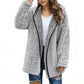 📦 Täglich 500+ Pakete versendet – der Wahnsinn! Legere Plüsch-Cardigan mit Kapuze für Damen