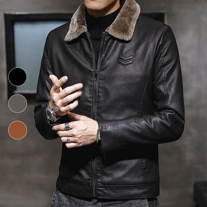 📢🎉50%Rabatt!!!🛍️✨2026 neue Samt verdickte Pelzjacke für Männer mittleren Alters und ältere Männer