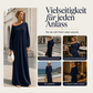 🌸 Damen Off-Shoulder Langarm Maxikleid – Feminin, bequem & immer passend