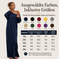 🌸 Damen Off-Shoulder Langarm Maxikleid – Feminin, bequem & immer passend