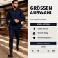 📈 Verkaufshit Nr. 1 – direkt 50%! Herren Zweiteiler-Set aus Polyester, bestehend aus Hemd und Hose