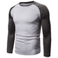 🏅 2000 Stück in 3 Tagen verkauft – schnell sein!Langarm-Raglan-T-Shirt im Color-Block-Design für Herren