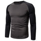 🏅 2000 Stück in 3 Tagen verkauft – schnell sein!Langarm-Raglan-T-Shirt im Color-Block-Design für Herren