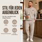 📢🎉50%Rabatt!!!🛍️✨Herren-Jacquard-Sweatshirt mit Buchstabenmuster & Jogginghose mit Kordelzug Set