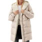 📢🎉50%Rabatt!!!🛍️✨Mittellanger wattierter Damenmantel mit Kapuze