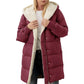 📢🎉50%Rabatt!!!🛍️✨Mittellanger wattierter Damenmantel mit Kapuze