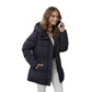 📢🎉50%Rabatt!!!🛍️✨Damen Steppmantel mit Kapuze, mittellang