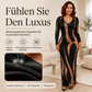 ⭐ 4,9 Sterne – nicht ohne Grund! Bedrucktes langärmeliges Bodycon-Maxikleid für Damen