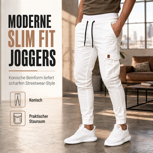 🙌 70% Wiederkaufquote – Qualität überzeugt! Cargo-Jogginghose für Herren, unifarben, im lässigen Stil