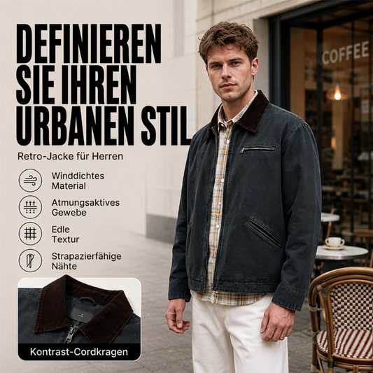 📊 Über 200.000 Verkäufe – Dankeschön mit 50% Rabatt! Retro-Casual-Jeansjacke für Herren