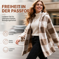 🏃‍♀️ Es wird im Akkord weggeschnappt – zögern Sie nicht! Weites kapuzen-Cardigan für Damen mit Karo-Farblock-Design