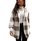 🏃‍♀️ Es wird im Akkord weggeschnappt – zögern Sie nicht! Weites kapuzen-Cardigan für Damen mit Karo-Farblock-Design