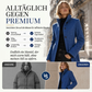 Damen Vintage-Wollmantel mit Stehkragen