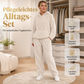 ⌛ Nur solange Vorrat reicht – danach regulärer Preis! Plüsch-Kapuzenpullover und Hose Lounge-Set für Damen