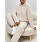 ⌛ Nur solange Vorrat reicht – danach regulärer Preis! Plüsch-Kapuzenpullover und Hose Lounge-Set für Damen