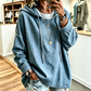🚨 Eilmeldung: 50% endet heute Nacht! Legeres Denim-Hoodie für Damen