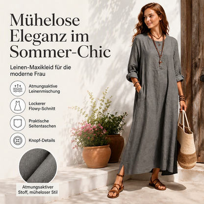 🚀 Neu eingetroffen – 50% Probierpreis! Legeres Maxikleid für Damen mit Taschen