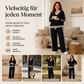 🏆 Verkaufsschlager – jetzt halber Preis! Damen-Set mit V-Ausschnitt-Pullover und Weithosen